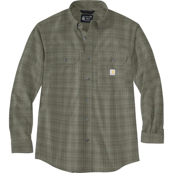 CARHARTT LOOSE FIT MIDWEIGHT CHAMBRAY LONG-SLEEVE
PLAID SHIRT L - Picture 1 of 5